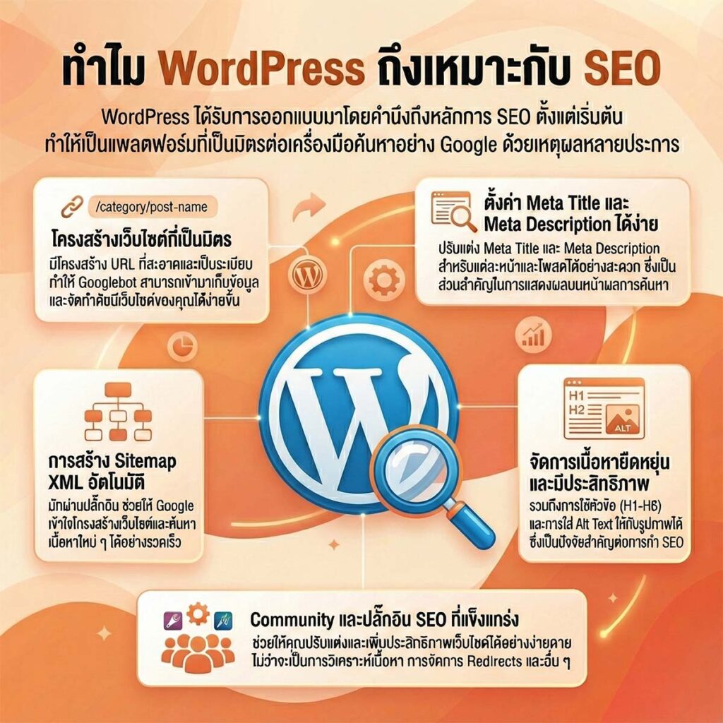 WordPress ดีต่อการทำ SEO อย่างไร