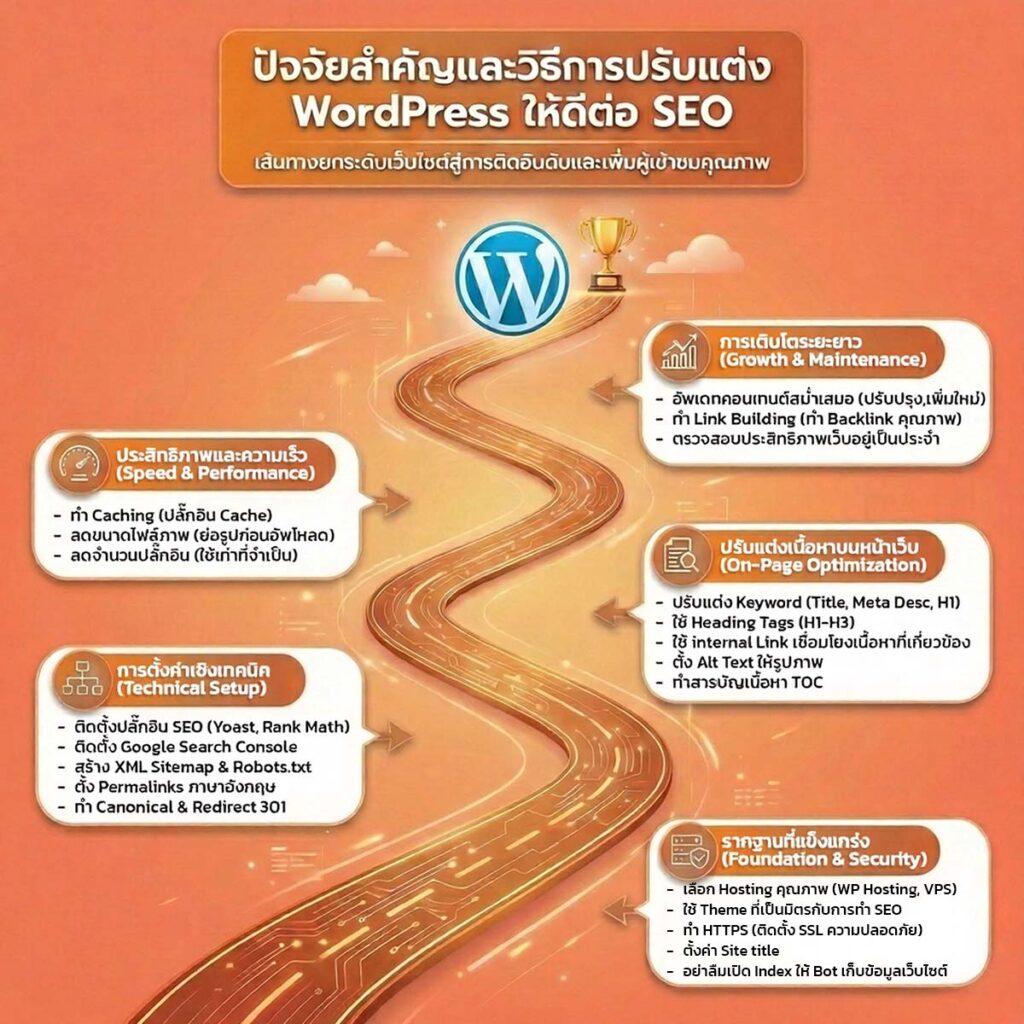 การตั้งค่าและปรับแต่ง WordPress ให้ดีต่อ SEO